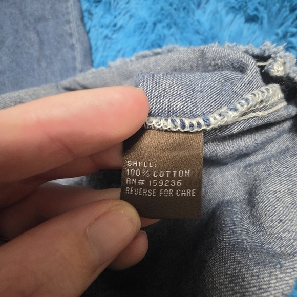 J. Mclaughlin Jones Indigo Denim Dress Size Xsmall - Picture 11 of 11